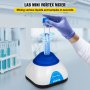 VEVOR Vortex Mixer, 6000RPM Mini Vortex Mixer Shaker, Touch Function Scientific Lab Vortex Shaker, Mix Up to 50ML, 6mm Orbital Diameter for Test Tube, Nail Polish, Eyelash Adhesives, Paint