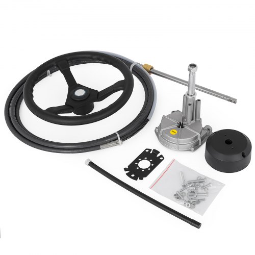 13 Feet Boat Rotary Steering System Outboard Kit SS13713 Marine With 13.5" Wheel