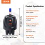 VEVOR 150HP Helm Hydraulic Outboard Steering Pump HH4314-3 Hydraulic Marine Steering Helm HH4314-3