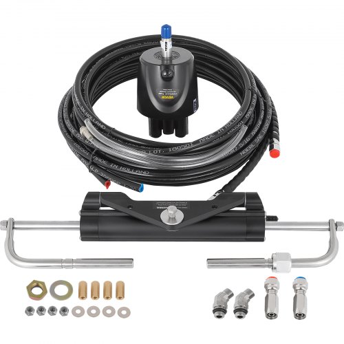 VEVOR 150HP Hydraulic Outboard Steering Kit Boat Marine System