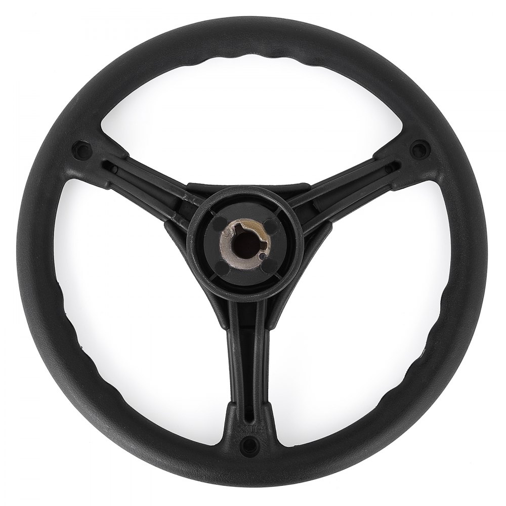 VEVOR Boat Steering Cable 8f eet Quick Connect Rotary Steering System 8' Outboard Steering Cable with 13'' Boat Wheel