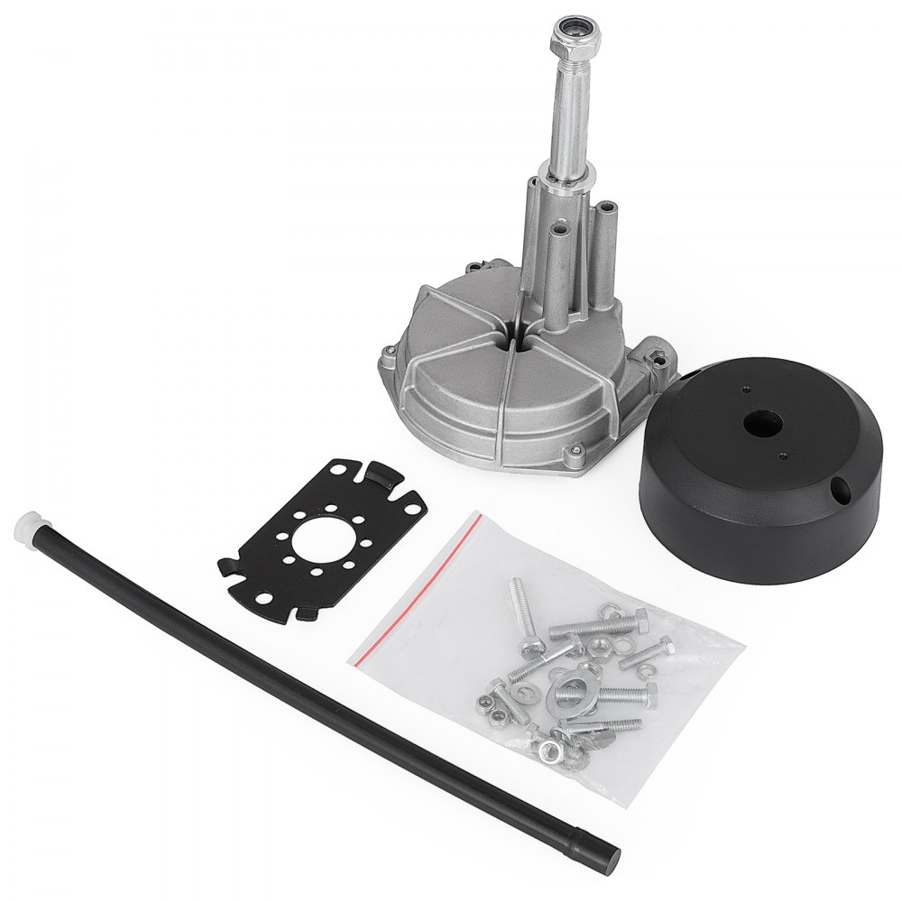 VEVOR Boat Steering Cable 8f eet Quick Connect Rotary Steering System 8' Outboard Steering Cable with 13'' Boat Wheel