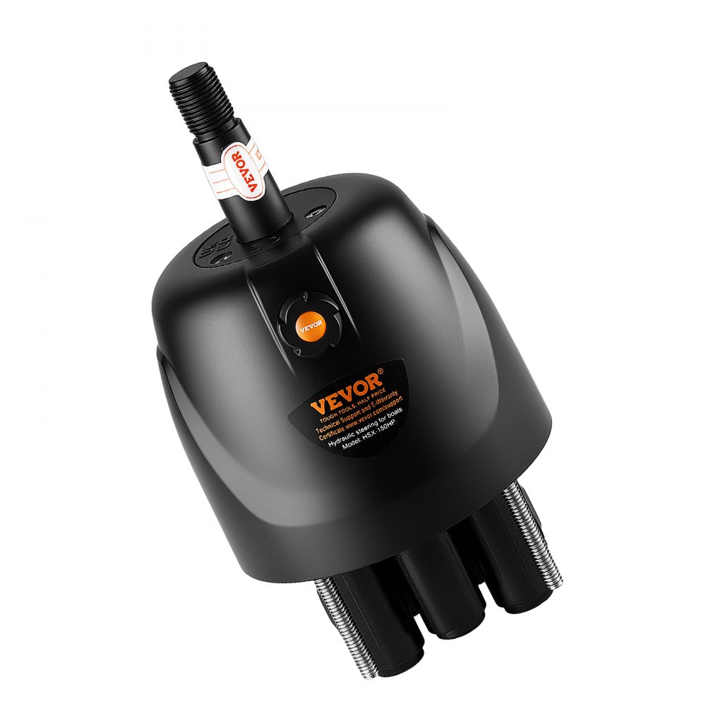 VEVOR Hydraulic Steering Helm Pump 150 HP Outboard Hydraulic Pump for Boats, Marine Boat Steering System, 2.5 MPa Max Work Pressure, Aluminum Alloy Housing, Built-in Lock Valve, Replaceable Shaft Seal