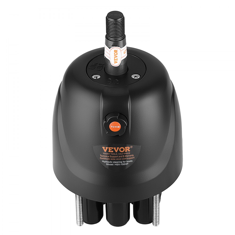 VEVOR Hydraulic Steering Helm Pump 150 HP Outboard Hydraulic Pump for Boats, Marine Boat Steering System, 2.5 MPa Max Work Pressure, Aluminum Alloy Housing, Built-in Lock Valve, Replaceable Shaft Seal