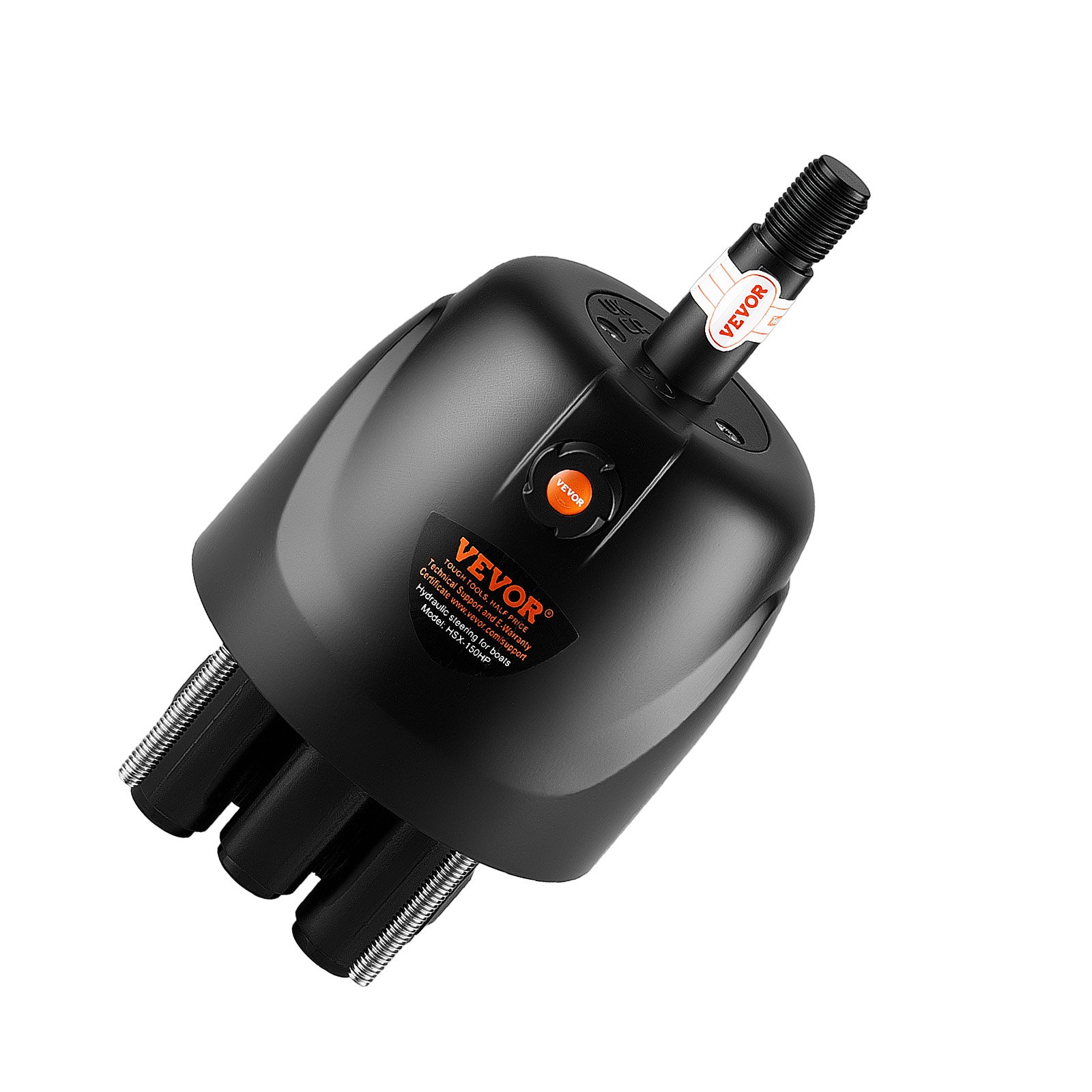 VEVOR Hydraulic Steering Helm Pump 150 HP Outboard Hydraulic Pump for Boats, Marine Boat Steering System, 2.5 MPa Max Work Pressure, Aluminum Alloy Housing, Built-in Lock Valve, Replaceable Shaft Seal