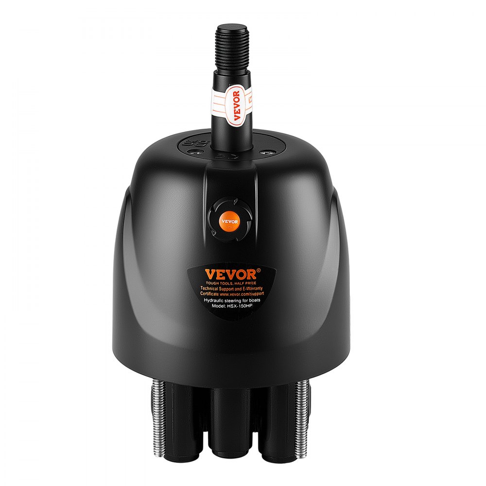 VEVOR Hydraulic Steering Kit 150HP Hydraulic Outboard Steering System 20 ft, Marine Boat Steering System, 2.5 MPa Helm Pump, Two-Way Lock Cylinder, 20 Feet High-Strength Hoses, for Single-Engine Use