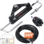 VEVOR Hydraulic Outboard Steering Kit, 150HP, Marine Boat Hydraulic Steering System, with Helm Pump Two-Way Lock Cylinder and 24 Feet Hydraulic Steering Hose, for Single Station Single-Engine Boats