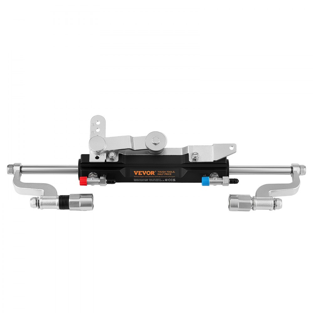 VEVOR Hydraulic Steering Kit 300HP Hydraulic Outboard Steering System 7.92m, Marine Boat Steering System, 2.5 MPa Helm Pump, Two-Way Lock Cylinder, 7.92 m High-Strength Hoses, for Single-Engine Use