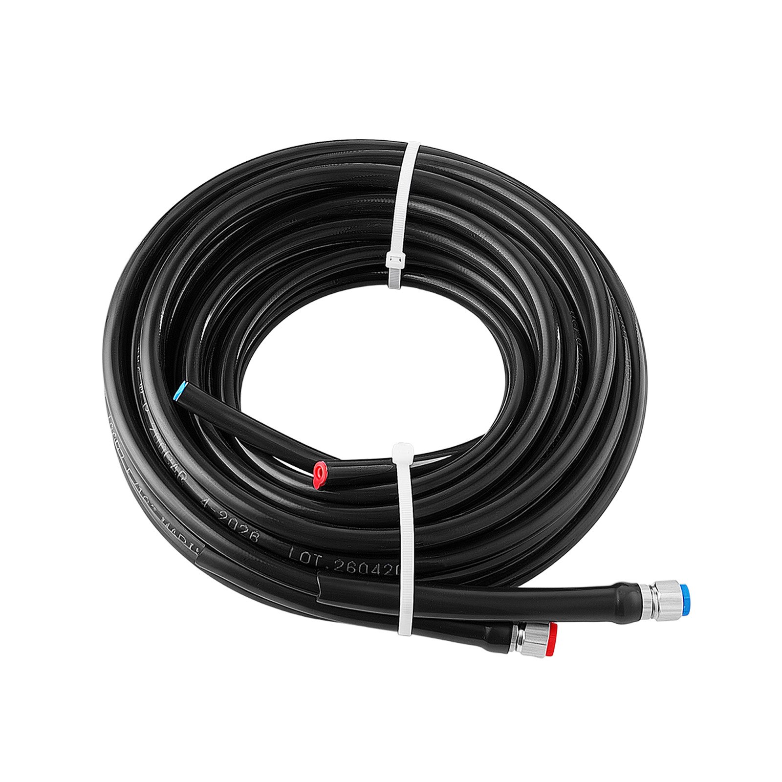 VEVOR Hydraulic Steering Kit 90HP Hydraulic Outboard Steering System 6.1m, Marine Boat Steering System, 2.5 MPa Helm Pump, Two-Way Lock Cylinder, 6.1 m High-Strength Hoses, for Single-Engine Use