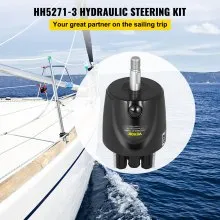VEVOR Outboard Hydraulic Steering Pump Helm 300 HP Hydraulic Pump HH5271-3 for Cruisers Runabouts Boats