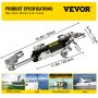 VEVOR Hydraulic Steering Kit, 300HP Hydraulic Steering Compact Cylinder, 2 PCs 20 ft Hose Hydraulic Outboard Steering Kit, with Helm Pump for Boat Marine Steering System