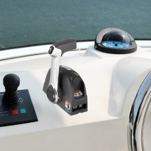 VEVOR Boat Throttle Control 5006182 Side Mount Outboard Remote Control Single Lever Binnacle for Evinrude and Johnson Outboards Throttle Gear Control