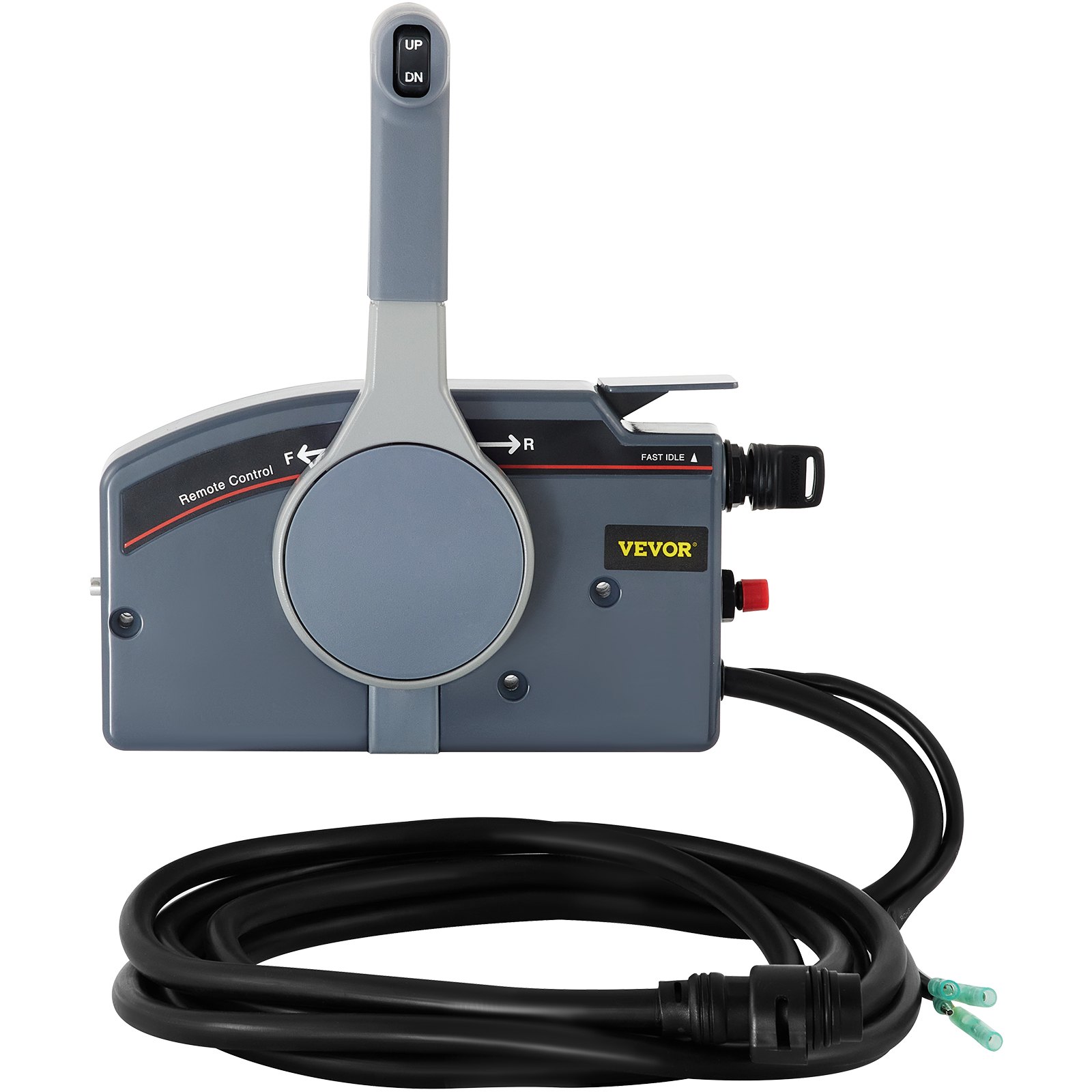 VEVOR Boat Throttle Control Remote Control Box Boat Throttle Control Outboard Boat Marine Outboard Remote Control Box with Emergency Cord & Clip Outboard Steering Control Right Side Mount