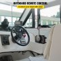VEVOR Båtgasskontroll påhengsmotor fjernkontrollboks +10 pins kabelbåtkontrollboks Glatt kontroll med nødsnor og klips for Yamaha påhengsmotor