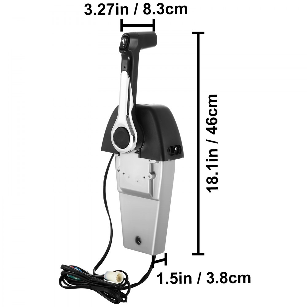 VEVOR Boat Throttle Control 704-48205-P1 Boat Outboard Engine Binnacle Remote Control Box For Yamaha Console 704 Single Outboard Remote Control Box