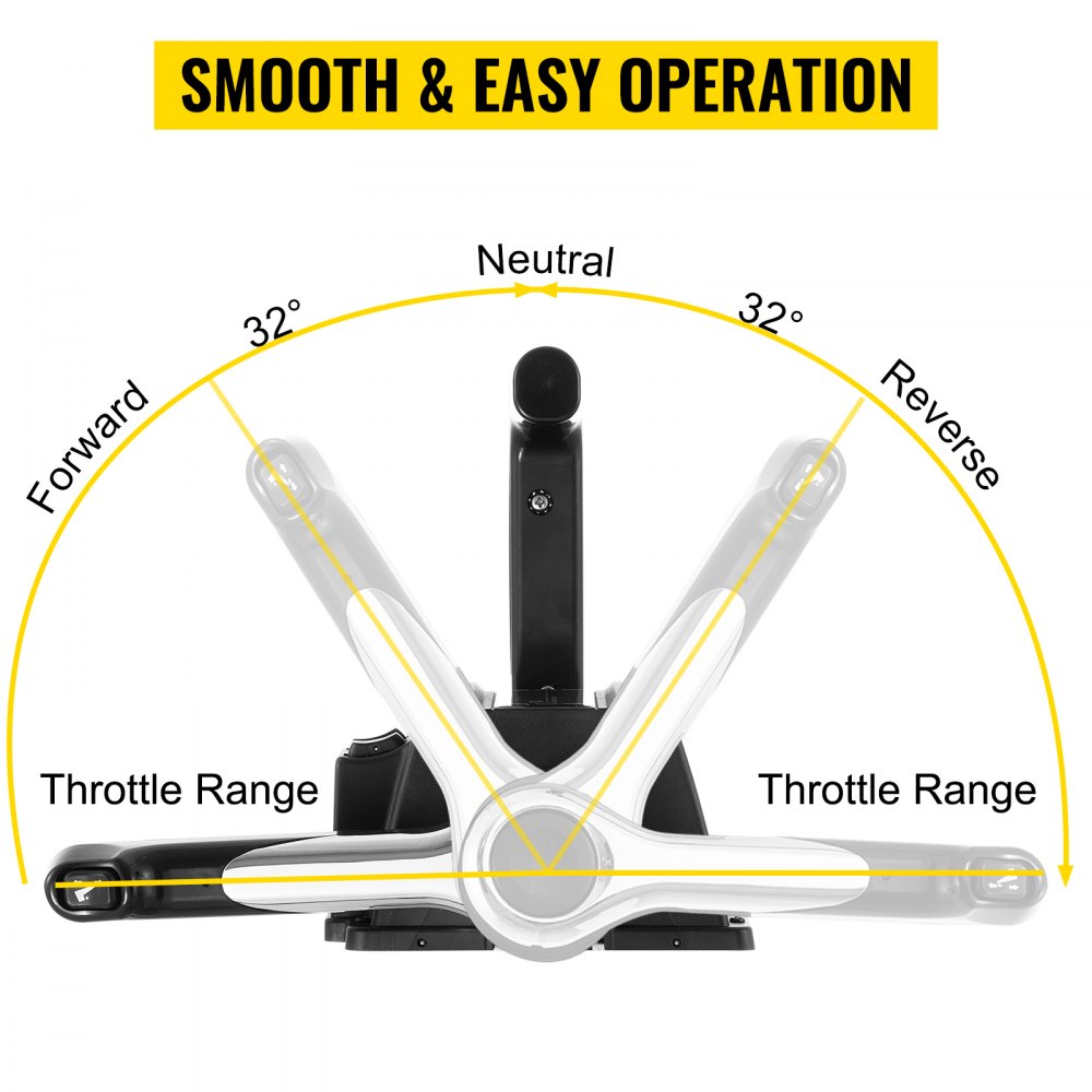 VEVOR Boat Throttle Control 704-48207-13 Twin Binnacle Remote Control Outboard Dual Boat Throttle Durable Control Cable Outboard Remote Control For Yamaha 704 Controls