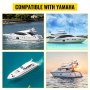 VEVOR Boat Throttle Control 704-48207-13 Twin Binnacle Remote Control Outboard Dual Boat Throttle Durable Control Cable Outboard Remote Control For Yamaha 704 Controls
