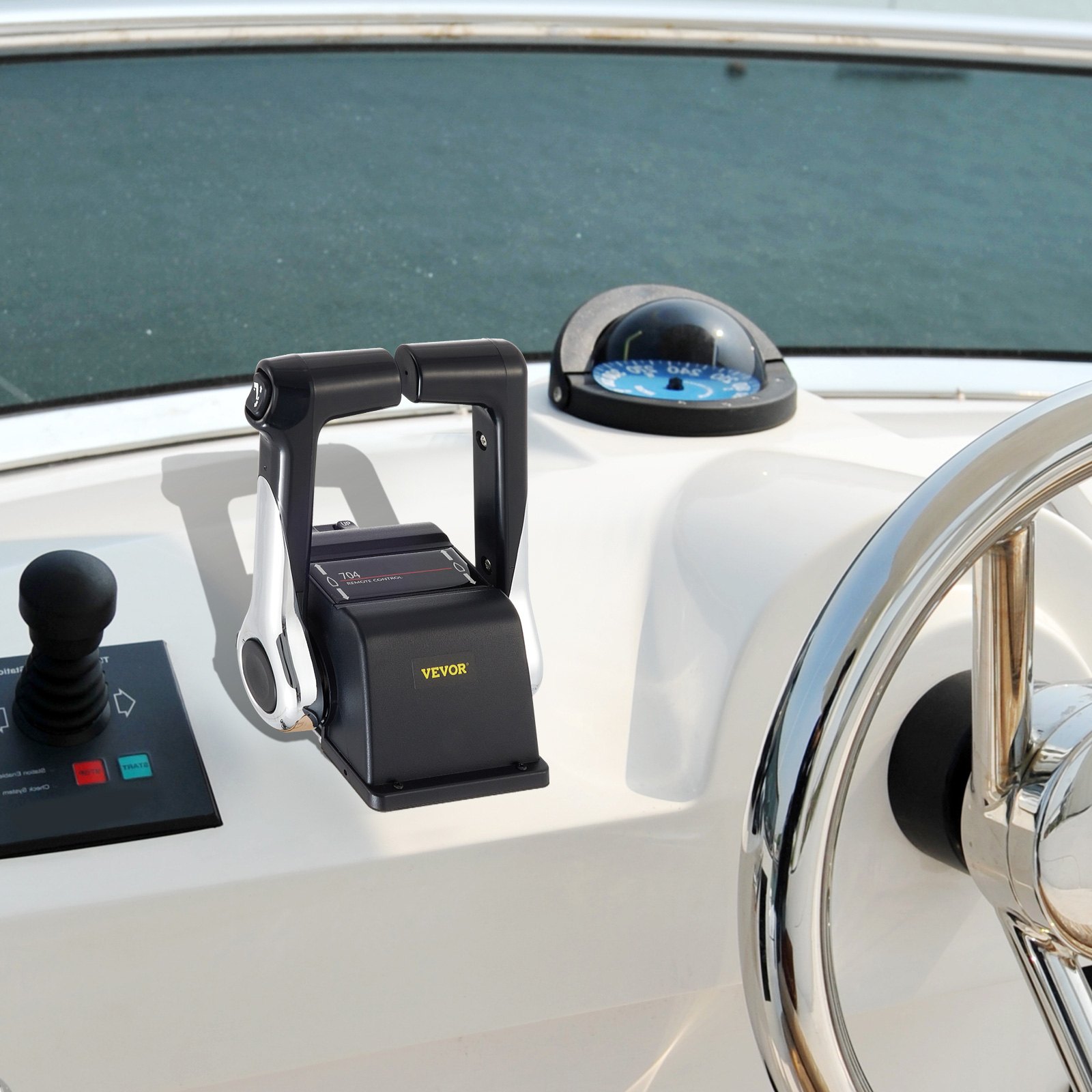 For Yamaha Outboard Dual Engine Top Mount 704 Binnacle Remote Control Box