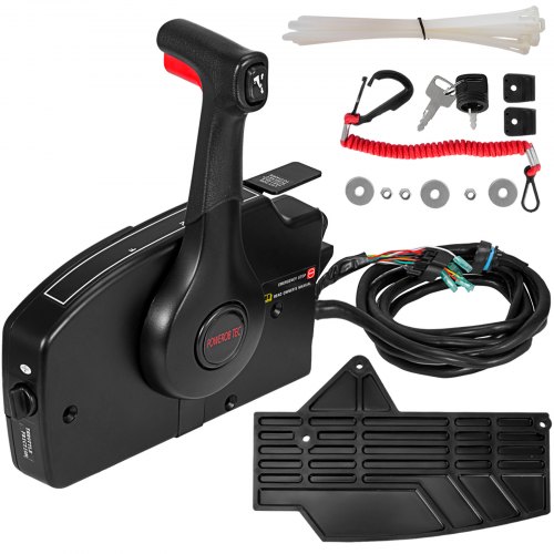 VEVOR Boat Throttle Control 881170A13 Remote Control Box Outboard Remote Control Box with 15' harness with 14 Pin Deutshe Connector For Mercury Outboard Engine Gasoline