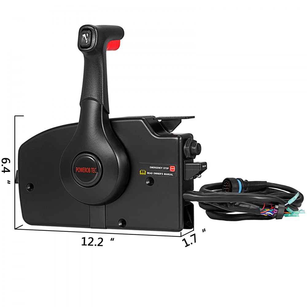VEVOR Boat Throttle Control 881170A13 Remote Control Box Outboard Remote Control Box with 15' harness with 14 Pin Deutshe Connector For Mercury Outboard Engine Gasoline