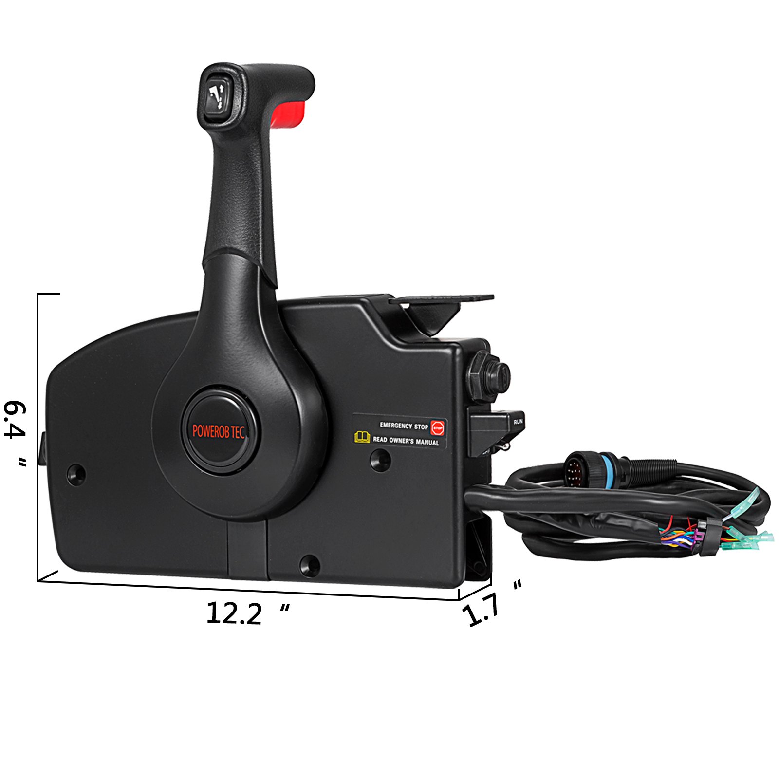 VEVOR Boat Throttle Control 881170A13 Remote Control Box Outboard Remote Control Box with 15' harness with 14 Pin Deutshe Connector For Mercury Outboard Engine Gasoline