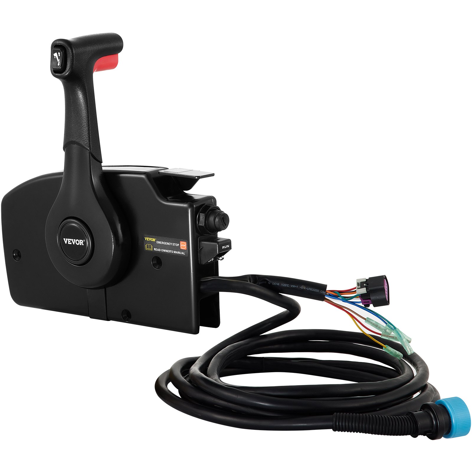 VEVOR Boat Throttle Control 881170A13 Remote Control Box Outboard Remote Control Box with 15' harness with 14 Pin Deutshe Connector For Mercury Outboard Engine Gasoline
