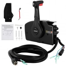 VEVOR Boat Throttle Control 881170A15 Side Mount Remote Control Box Outboard Remote Control System with Emergency Cord & Clip and 8 Pin For Mercury PT Boat Motor