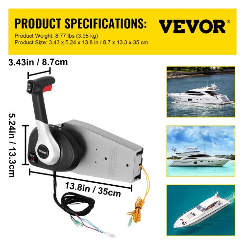 Boîtier De Commande D'accélérateur Pour Bateau Aramox – Remplace 883710A02, Marche Avant/arrière, Coupe-circuit, Trim électrique, ABS/métal
