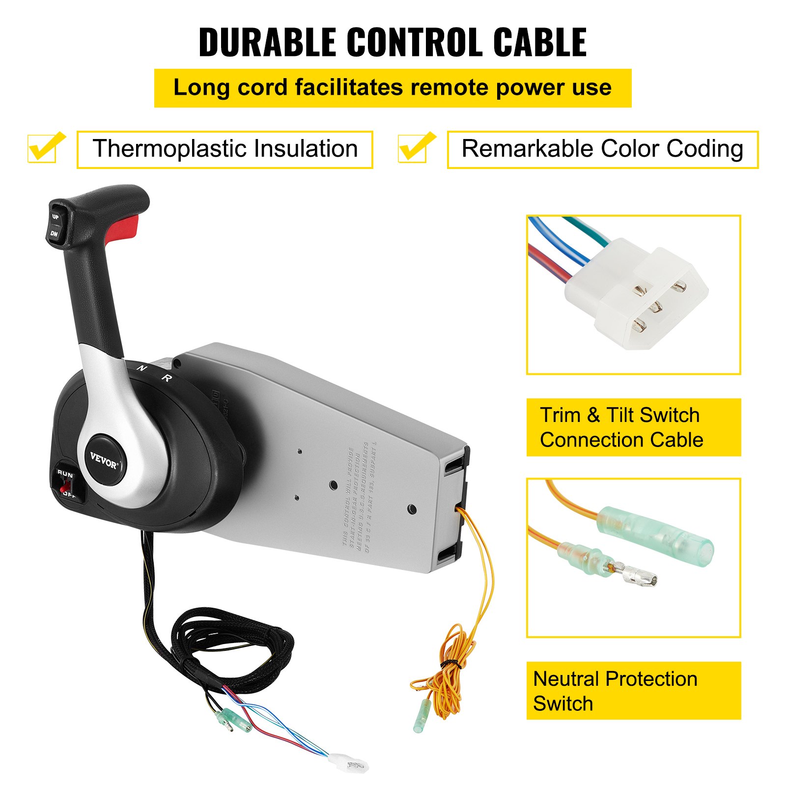 Boat Throttle Control Boat Control Box 883710-A02 For Mercury/MarinerMount
