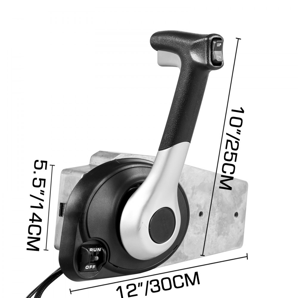 VEVOR Boat Throttle Control Outboard Remote Control, 8M0011213 Boat Motor Side Mount Remote Control Box, Boat Throttle Control Accelerator, Boat Control Box 3 Pin Fits for Mercury Outboard Engine