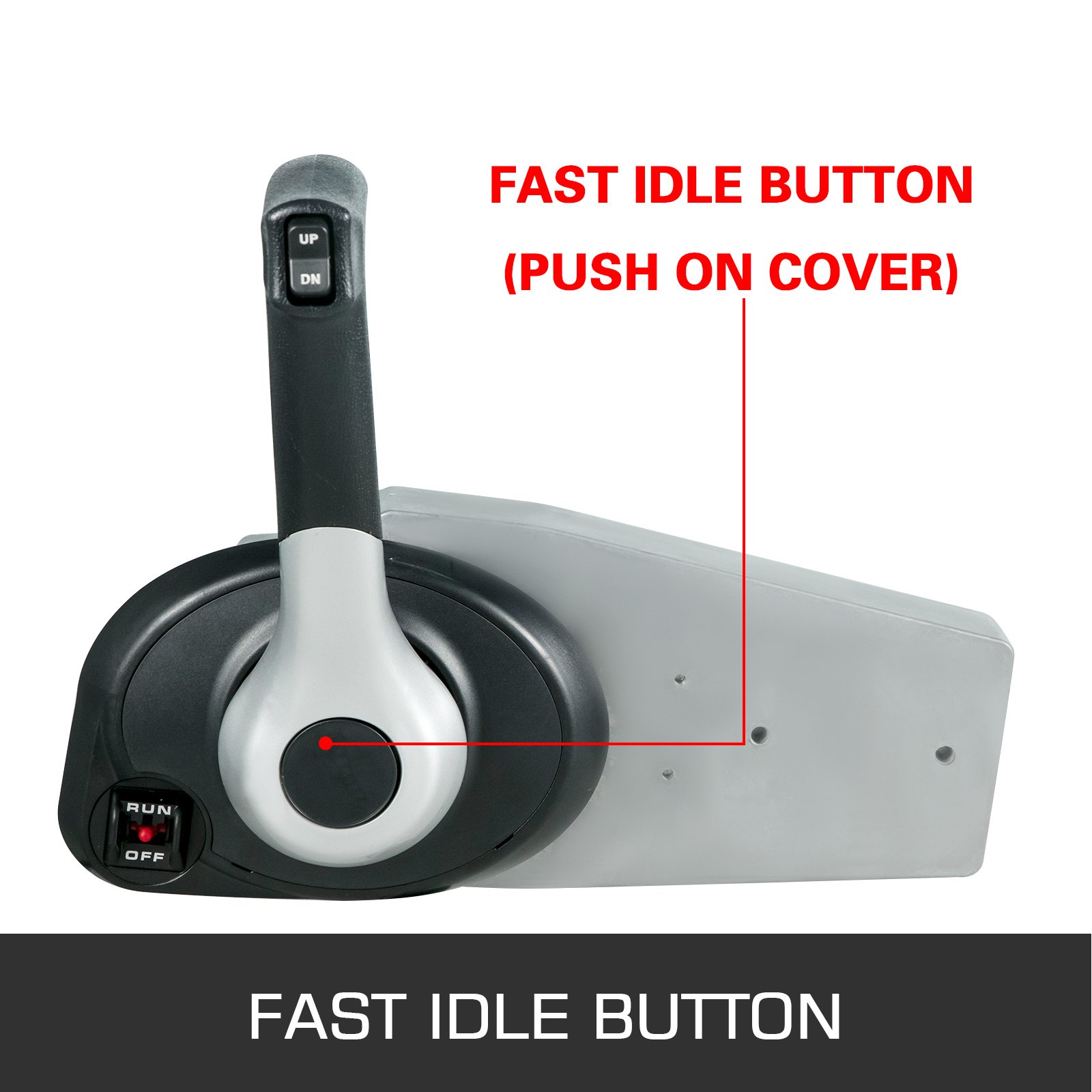 VEVOR Boat Throttle Control Outboard Remote Control, 8M0011213 Boat Motor Side Mount Remote Control Box, Boat Throttle Control Accelerator, Boat Control Box 3 Pin Fits for Mercury Outboard Engine