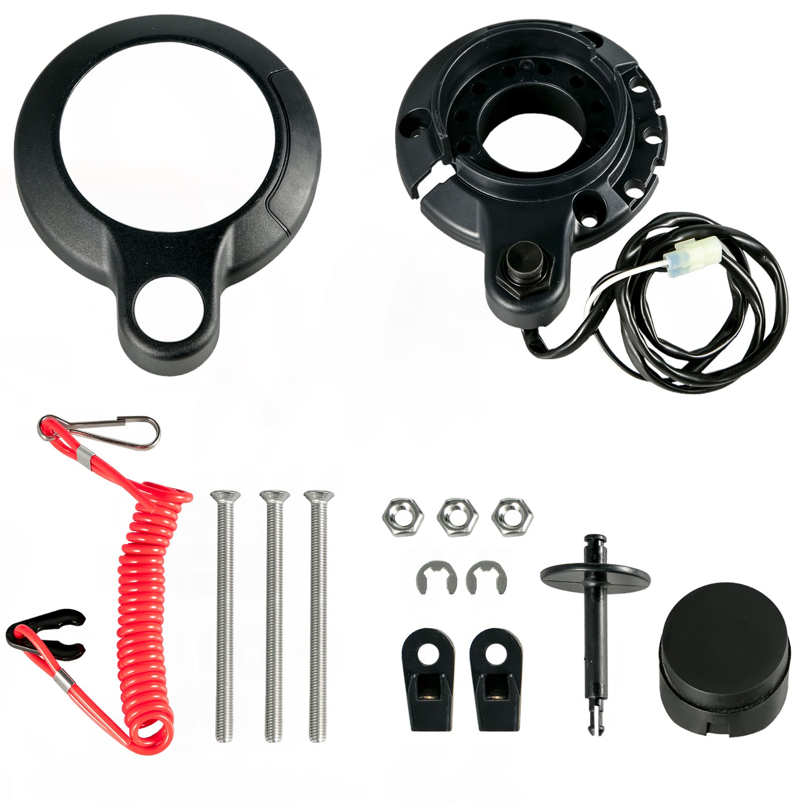 VEVOR Boat Throttle Control Outboard Remote Control, 8M0011213 Boat Motor Side Mount Remote Control Box, Boat Throttle Control Accelerator, Boat Control Box 3 Pin Fits for Mercury Outboard Engine