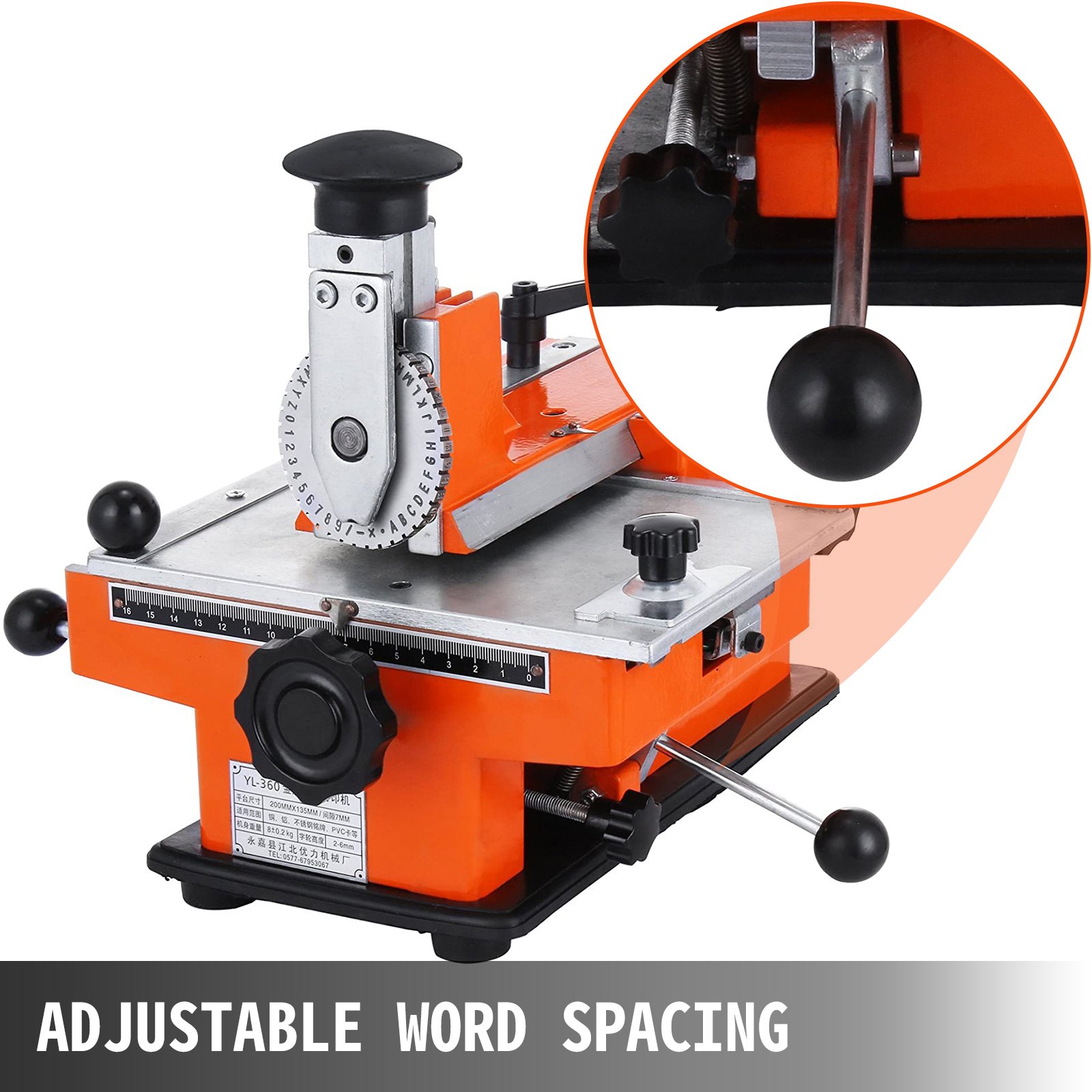 Semi-auto Sheet Embosser Stamping Dog Tag Printer 4mm Embossing Machine Manual