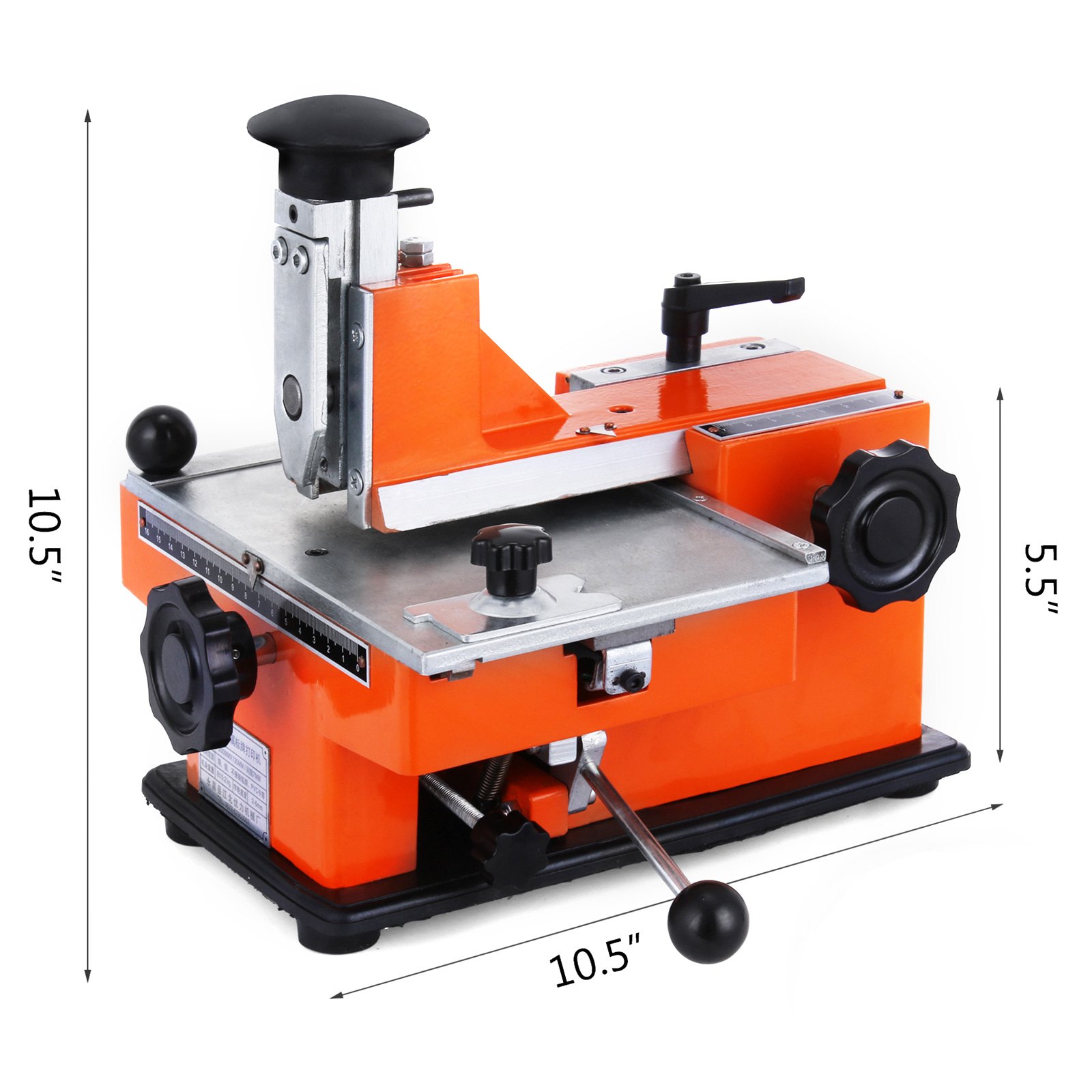 Semi-auto Sheet Embosser Stamping Dog Tag Printer 4mm Embossing Machine Manual