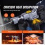 VEVOR demolition jack hammer with efficient heat dissipation, refuse burning, and smooth operation.