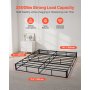 VEVOR Box Spring, King Size Bed Frame with Washable Fabric Cloth, Heavy Duty Metal Frame for King Bed, 9 in Mattress Foundation, 3500 lbs Max Weight Capacity, Easy Assembly, 79.1 L x 75.8 W x 9.1 H in