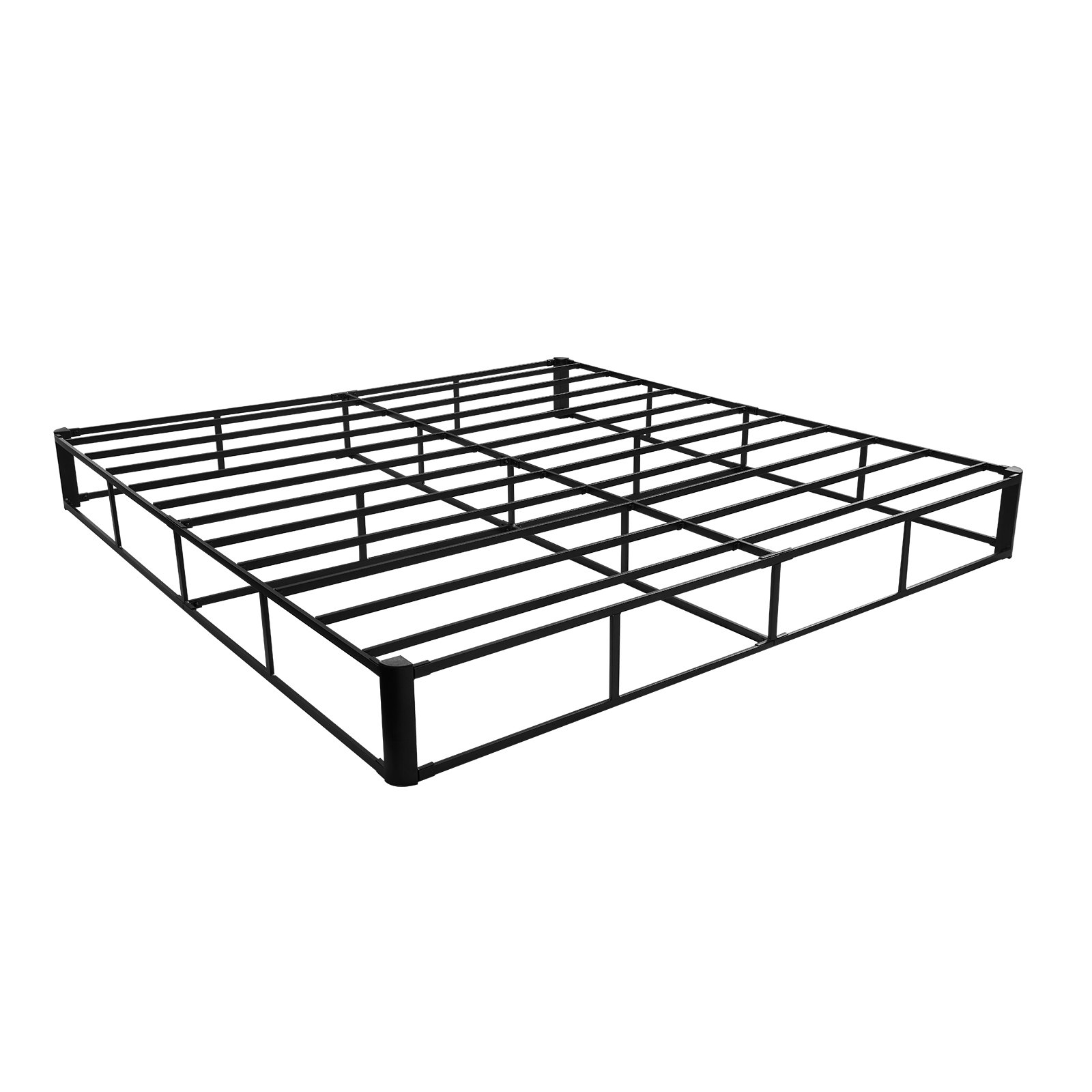 VEVOR Box Spring, King Size Bed Frame with Washable Fabric Cloth, Heavy Duty Metal Frame for King Bed, 9 in Mattress Foundation, 3500 lbs Max Weight Capacity, Easy Assembly, 79.1 L x 75.8 W x 9.1 H in