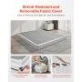 VEVOR Box Spring, Queen Size Bed Frame with Washable Fabric Cloth, Heavy Duty Metal Frame for Queen Bed, 5 in Mattress Foundation, 3500 lbs Max Weight Capacity, Easy Assembly, 79.1L x 59.6W x 5.1H in