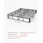 VEVOR Box Spring, Queen Size Bed Frame with Washable Fabric Cloth, Heavy Duty Metal Frame for Queen Bed, 9 in Mattress Foundation, 3500 lbs Max Weight Capacity, Easy Assembly, 79.1L x 59.6W x 9.1H in