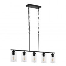 VEVOR 5-Light Kitchen Island Pendant Lights 60W Luz de sala de jantar ajustável E27