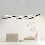 Lámpara de araña moderna VEVOR, 24 W, lámpara colgante LED regulable con pantalla de silicona, lámpara de techo con temperatura de color ajustable de 3000 K/4000 K/6500 K, para cocina y comedor.