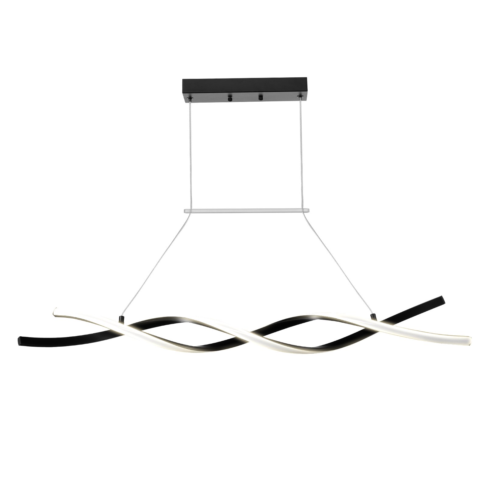 VEVOR Modern Chandelier Light Fixtures, 24W, Dimmable LED Pendant Light with Silicone Lampshade, 3000K / 4000K / 6500K Color Temperature Adjustable Ceiling Lamp, for Kitchen, Dining Room