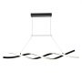 Lustre moderno VEVOR, 24W, luminária pendente LED dimerizável com controle remoto, cúpula de silicone, temperatura de cor ajustável de 3000K a 6000K, ideal para cozinha e sala de jantar.