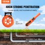 Lokátory detektorů ucpání potrubí VEVOR 100 stop/30 m Vodotěsné pro PVC Plast Metal
