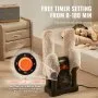 VEVOR Detachable 4-Tube Shoe Dryer with Timer and Quick Drying Black & Orange,Ultra Silent, Quick Drying for Work Boots, Ski Boots, Sneakers, Gloves, Hats, Helmets