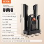 VEVOR Detachable 4-Tube Shoe Dryer with Timer and Quick Drying Black & Orange