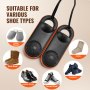 VEVOR Portable Shoe Dryer Boot Dryer with Quick & Even Drying Black & Orange