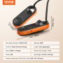 VEVOR Portable Shoe Dryer Boot Dryer with Quick & Even Drying Black & Orange