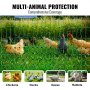 VEVOR Electric Fence Netting, 1.21 x 30.48 m, PE Net Fencing Kit with Posts & Double-Spiked Stakes, Utility Portable Mesh for Chickens, Ducks, Geese, Rabbits, Used in Backyards, Farms, and Ranches