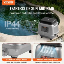 VEVOR Linear Air Pump, 109L/Min Air Flow Septic Aerator Pump, Aeration System for 1/2 Acre 10FT Deep Ponds, Water Gardens, Waste Treatments, Septic Tanks, Aquariums, Seafood Restaurants, Fish Farms